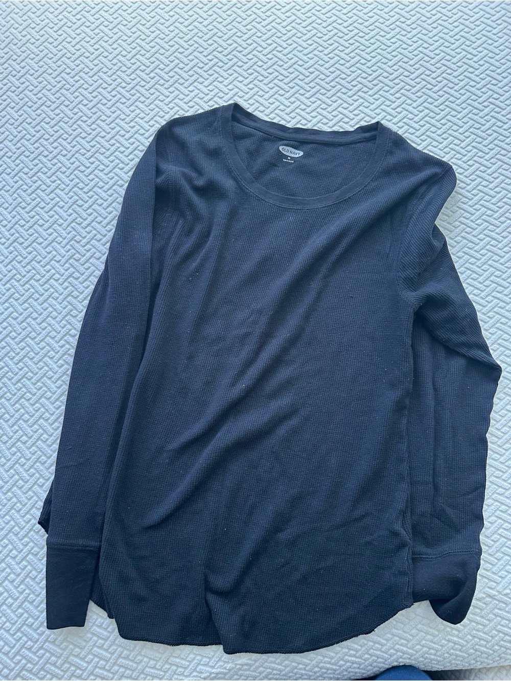Old Navy Black Long Sleeve Thermal Top